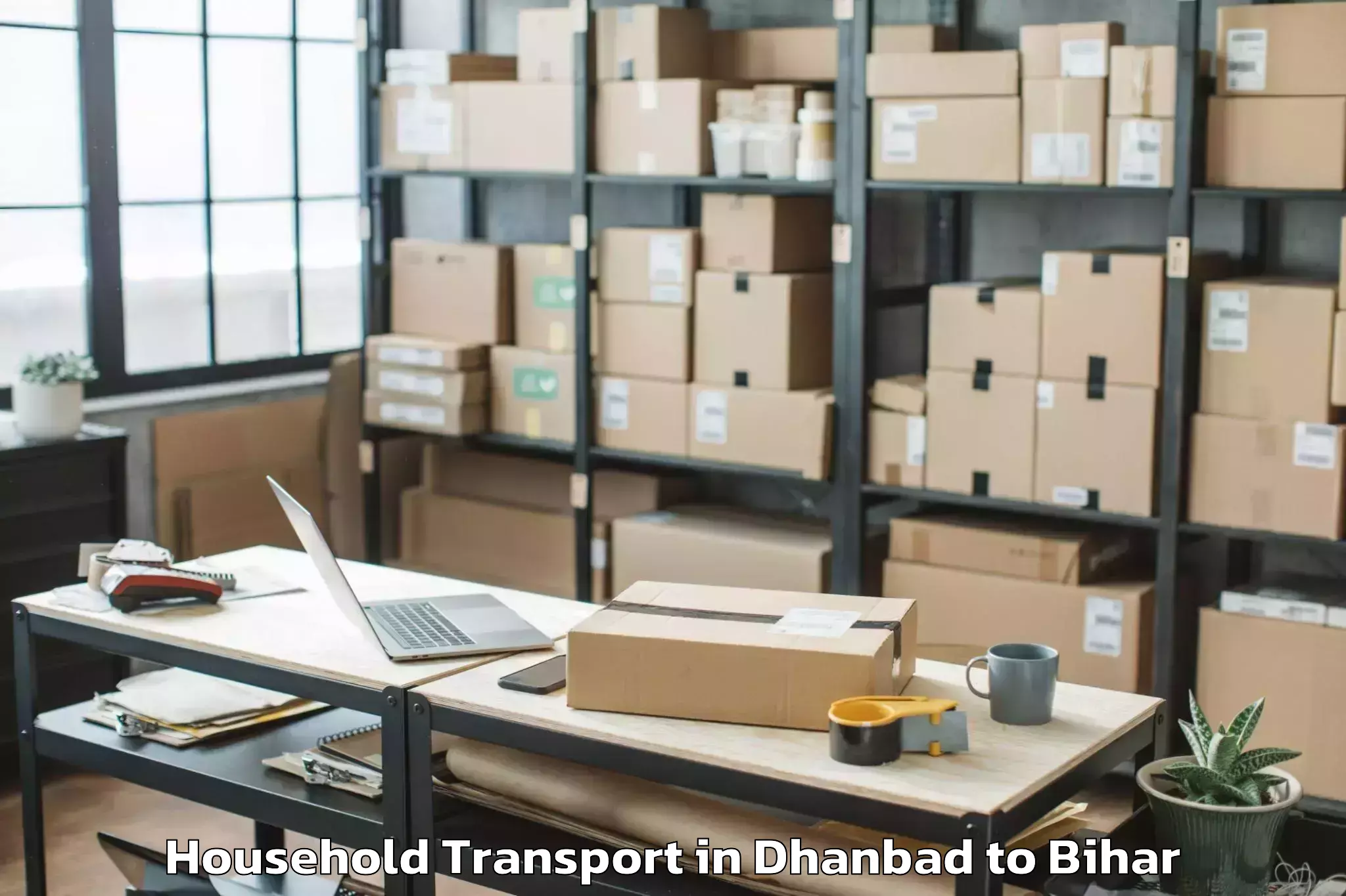 Reliable Dhanbad to Rusera Household Transport